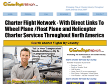 Tablet Screenshot of charterflightnetwork.com